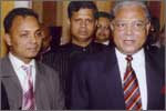 Mr Hamed with Air Marshall Altab Hussain Choudhury