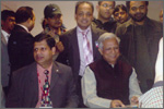 Mr Hamed with Dr. Muhammad Yunus (Nobel Peace Prize 2006 Winner) and Dr. Wali Tasar Uddin, MBE, DBA, JP (BBCC Chairman)