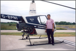 Mr Hamed with helicopter